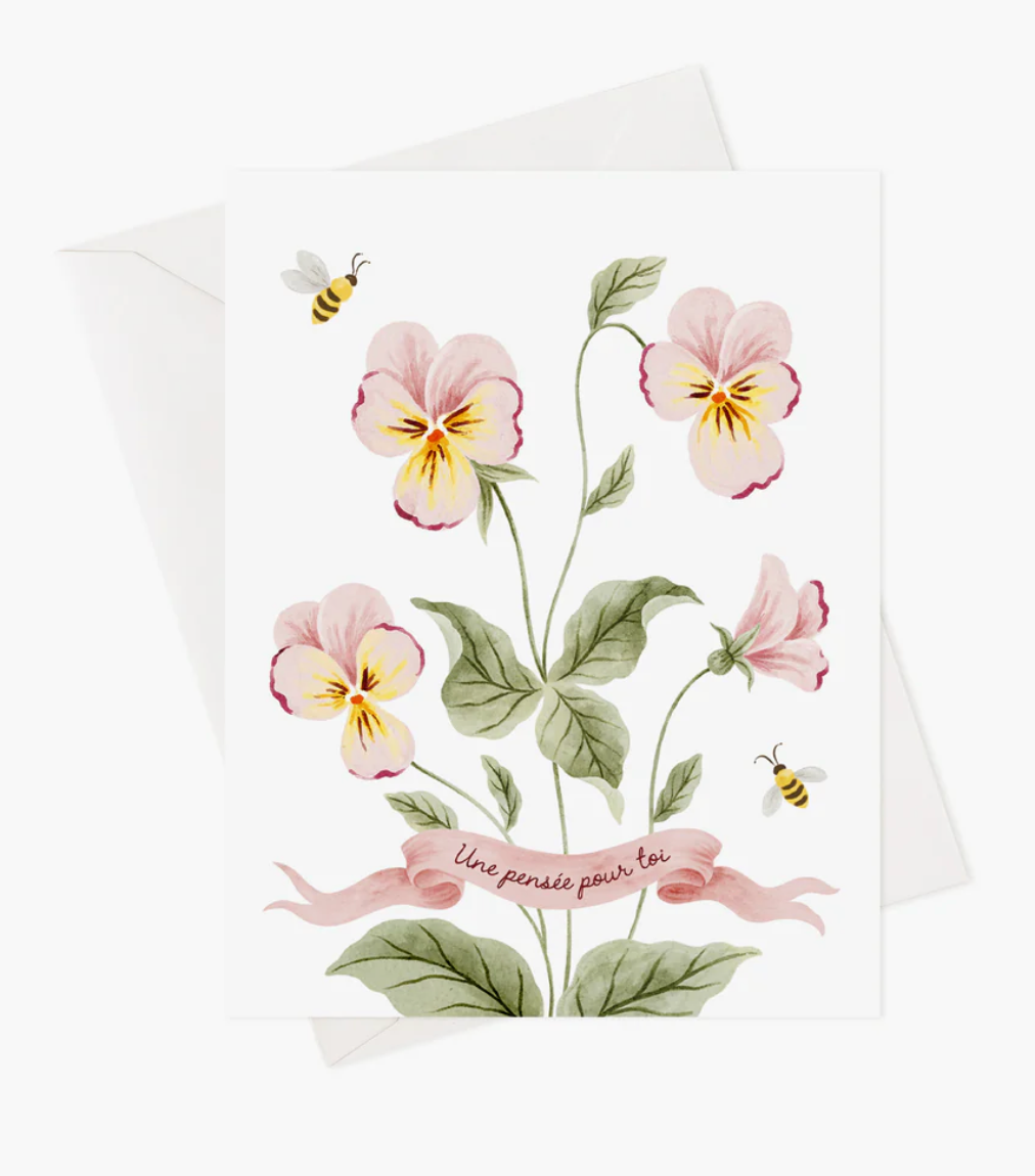 Carte de souhaits Marie-Lise illustration