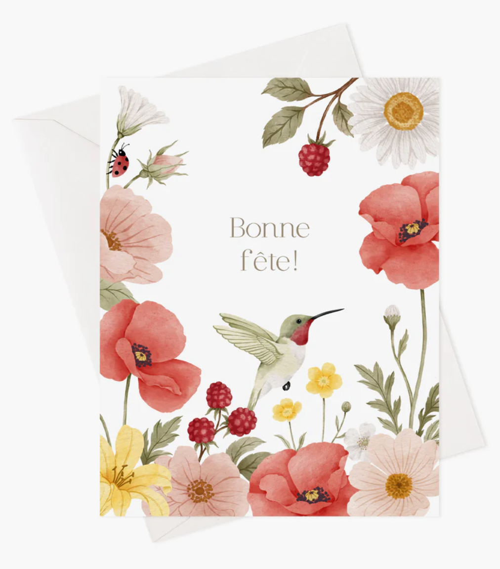 Carte de souhaits Marie-Lise illustration